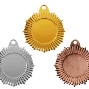 Medaille Ø 40 mm in  Gold, Silber und Bronze