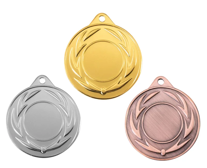 Medaille Ø 40 mm in  Gold, Silber und Bronze