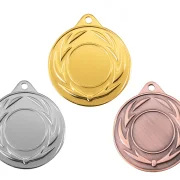 Medaille Ø 40 mm in  Gold, Silber und Bronze