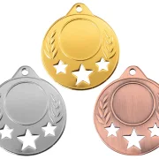 Medaille Ø 40 mm in  Gold, Silber und Bronze
