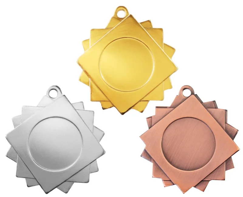 Medaille Ø 40 mm in  Gold, Silber und Bronze