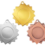 Medaille Ø 40 mm in  Gold, Silber und Bronze