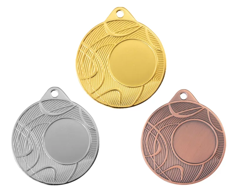 Medaille Ø 40 mm in  Gold, Silber und Bronze