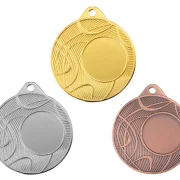 Medaille Ø 40 mm in  Gold, Silber und Bronze