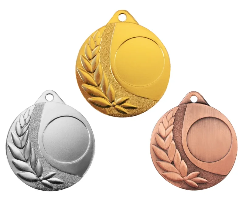 Medaille Ø 40 mm in  Gold, Silber und Bronze