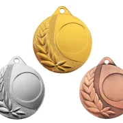 Medaille Ø 40 mm in  Gold, Silber und Bronze