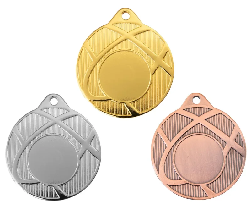 Medaille Ø 40 mm in  Gold, Silber und Bronze