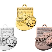 Fußball Medaille gold silber bronze