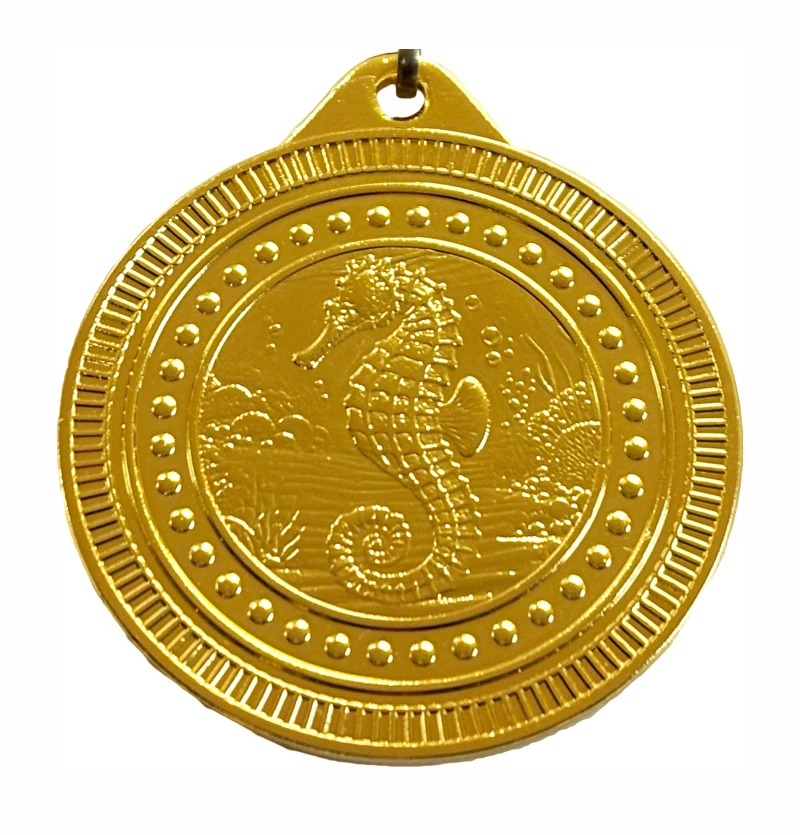 Daumen hoch- Medaille gold