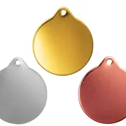 Medaille Ø 40 mm in  Gold, Silber und Bronze