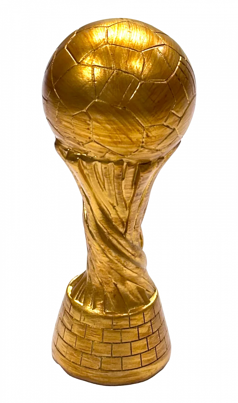 Trophäe Serie Resin Fußball gold