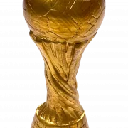 Trophäe Serie Resin Fußball gold