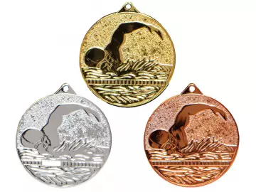 PDR 9200 Price for one 1,50 Euro Medal swimm–set of 3 Ø70mm 261 pieces