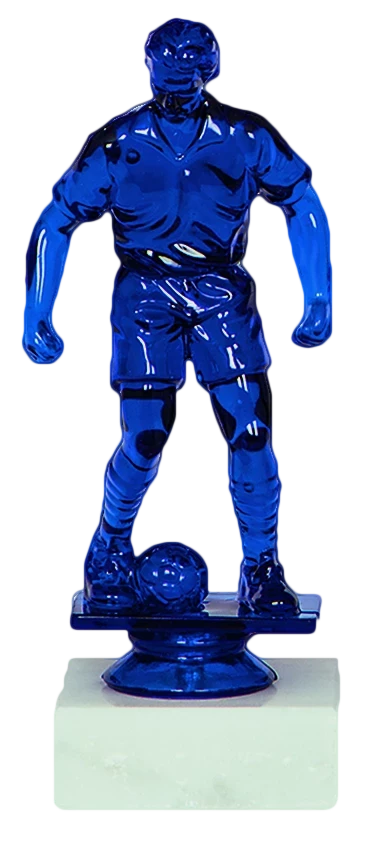 Stückpreis 1,50 Euro Figur Fußballspieler in Blau-transparent 65 Stück