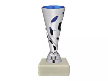 PDR CP210.04 Price for one 2,80 Euro Soccer cup silver-blue 16 pieces