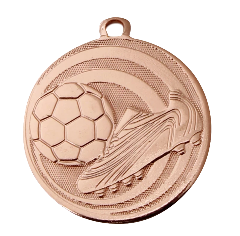 Goldene Medaille Fußball mit Schuh
