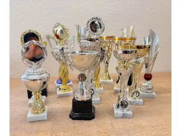 PDR Mix of trophies in various shapes 30 pieces