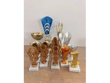 PDR Mix of trophies in various shapes 125 pieces