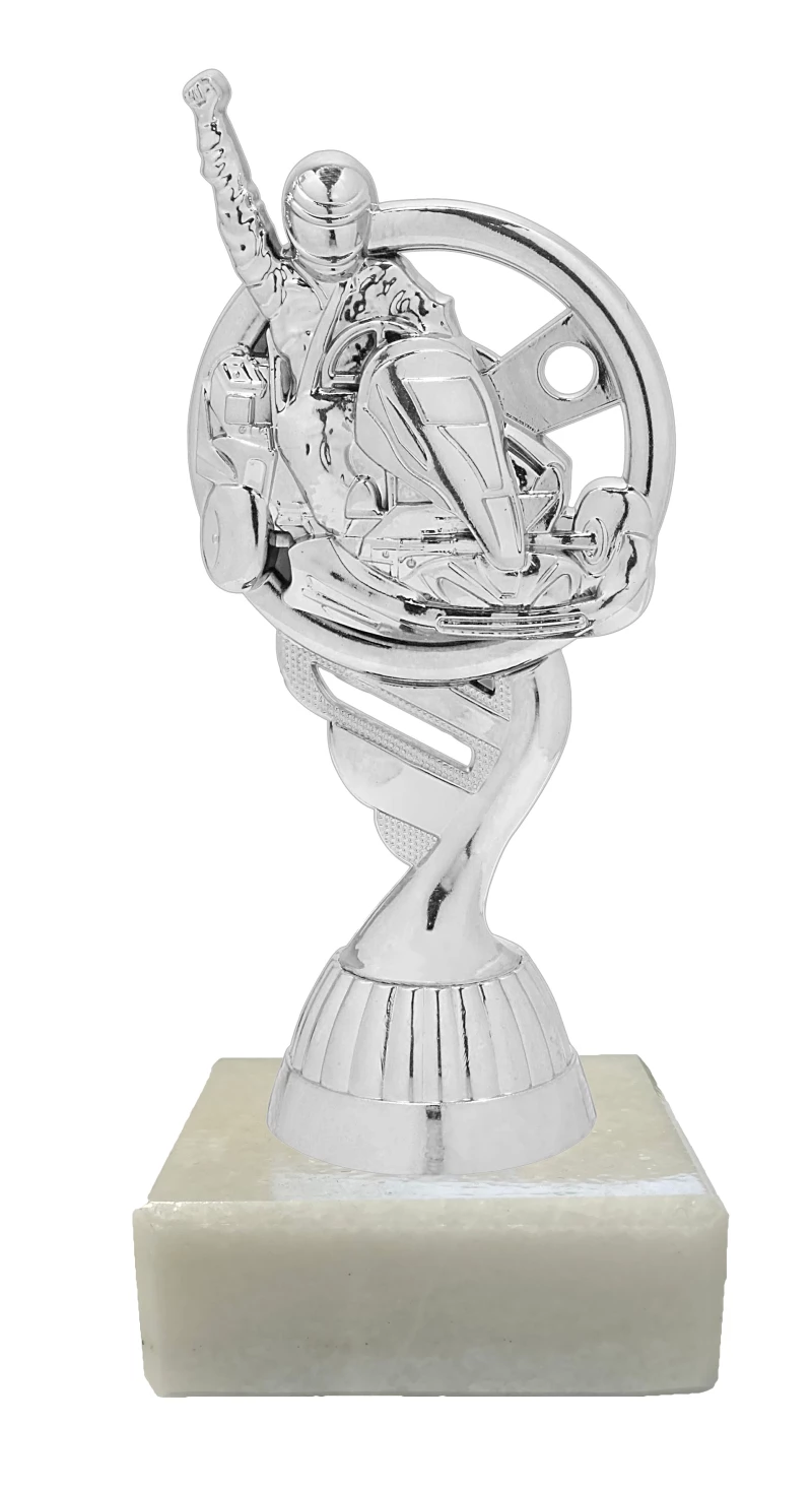 Figur Go-Kart Silber