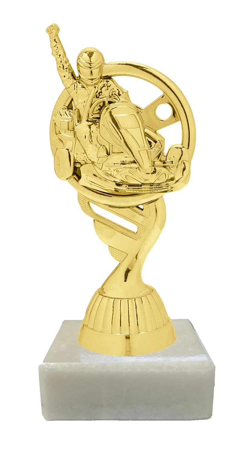 Figur Go-Kart Silber