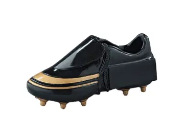 Stückpreis 4,90 Euro Resin Fußballschuhe Schwarz-Gold 10 Stück